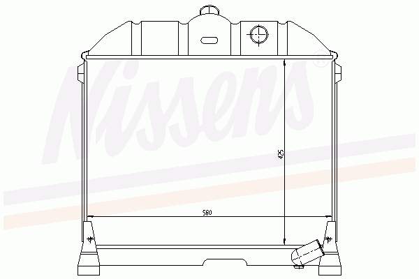 3095001702 Mercedes radiador de esfriamento de motor