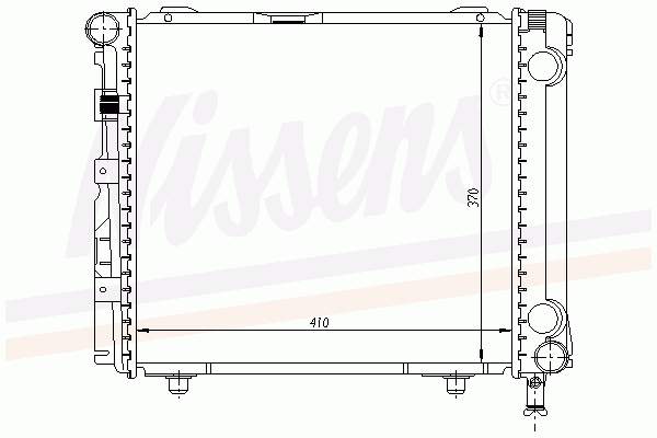 A2015002803 Mercedes radiador de esfriamento de motor