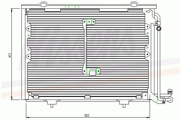 94284 Nissens radiador de aparelho de ar condicionado