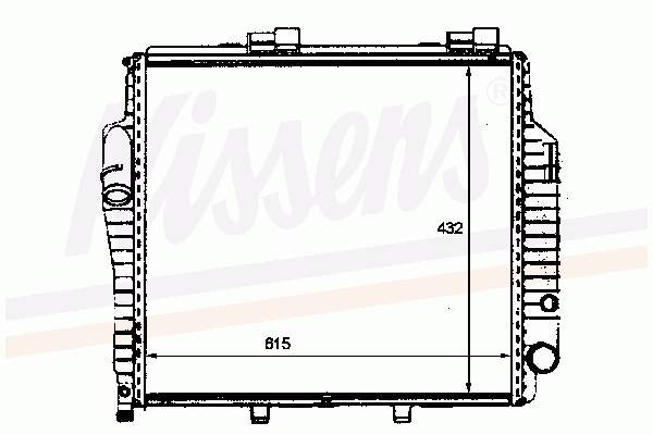 62616 Nissens radiador de esfriamento de motor