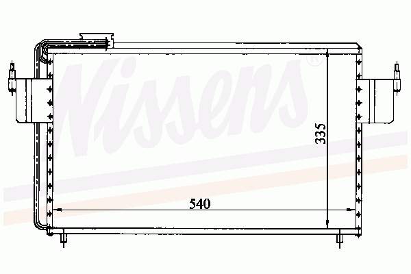 94102 Nissens radiador de aparelho de ar condicionado