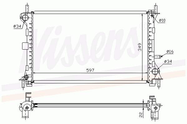 62075 Nissens Радиатор основной
