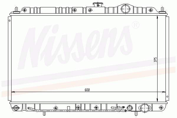 62844 Nissens radiador de esfriamento de motor