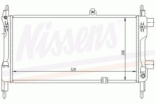 63239A Nissens radiador de esfriamento de motor