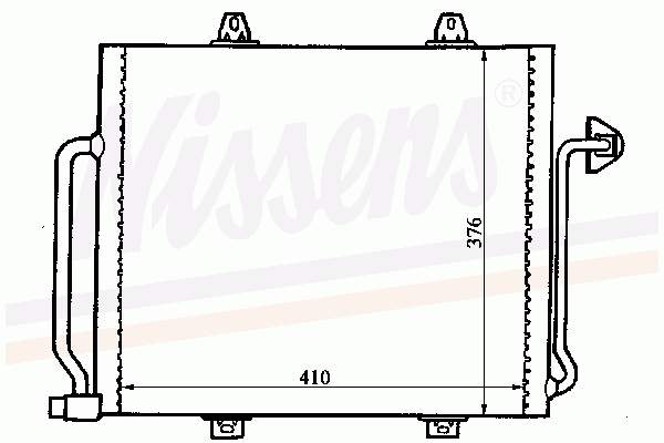 Radiador de aparelho de ar condicionado 94241 Nissens