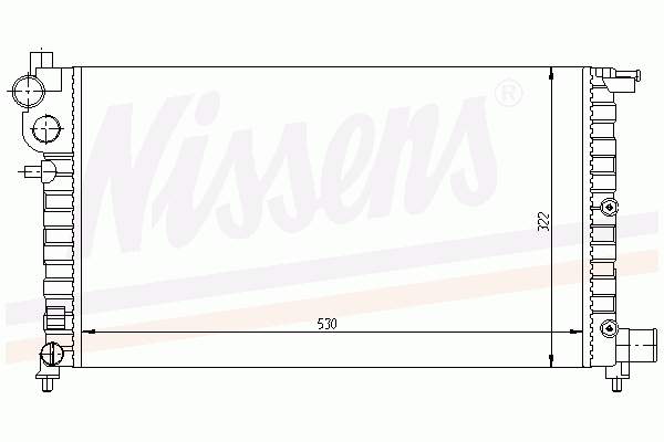 63523A Nissens radiador de esfriamento de motor