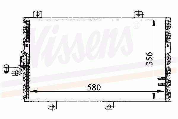 46417426 Fiat/Alfa/Lancia radiador de aparelho de ar condicionado