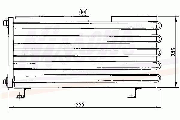 Radiador de aparelho de ar condicionado 94005 Nissens