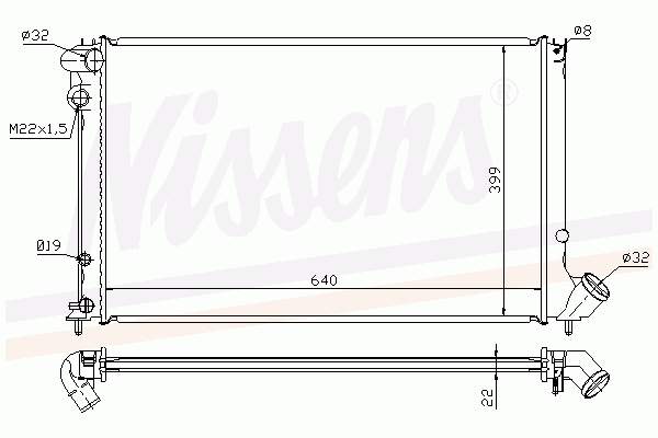 Радиатор 63738A Nissens