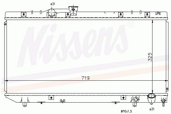 Купить 64775 Nissens Радиатор водяной