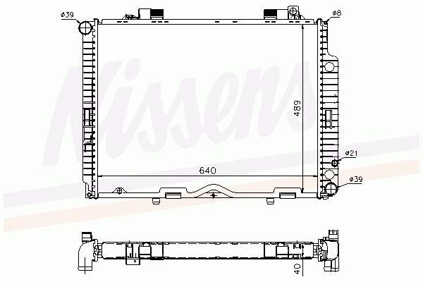 501508-5 Polcar radiador de esfriamento de motor