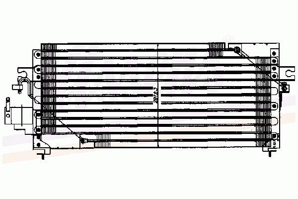 Radiador de aparelho de ar condicionado Nissan Sunny 3 Y10