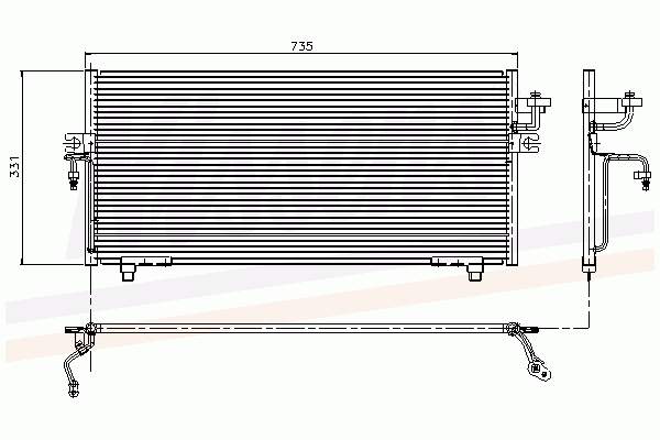 94299 Nissens radiador de aparelho de ar condicionado