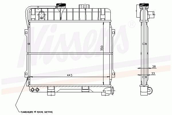 1709336 BMW radiador de esfriamento de motor