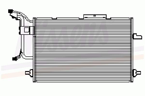 4B0260403A VAG radiador de aparelho de ar condicionado