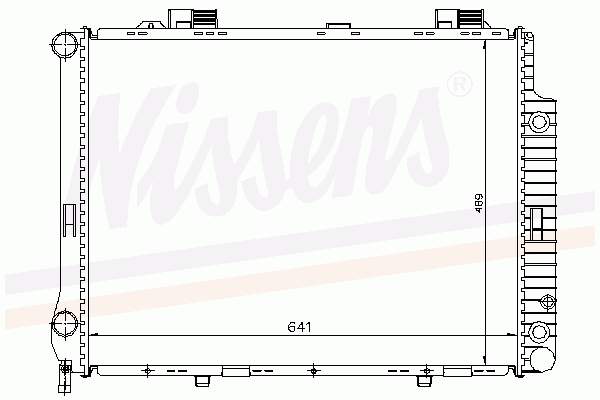 Radiador de esfriamento de motor 62667A Nissens