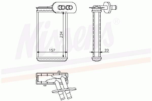 1H2819031A VAG radiador de forno (de aquecedor)