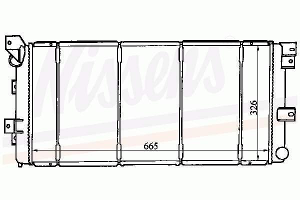 60985 Nissens radiador de esfriamento de motor