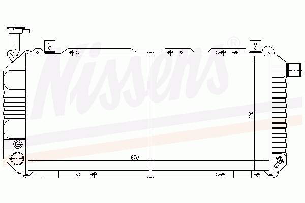 21400D0202 Nissan radiador de esfriamento de motor