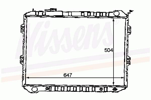 62435 Nissens radiador de esfriamento de motor