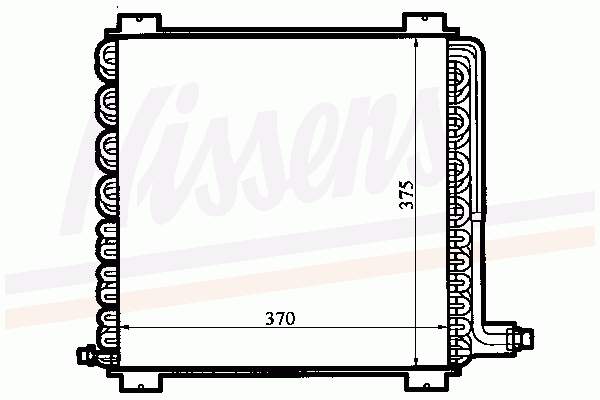 94250 Nissens radiador de aparelho de ar condicionado