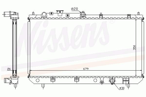 RF2L15200B Mazda radiador de esfriamento de motor