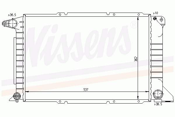 1023920 Ford radiador de esfriamento de motor