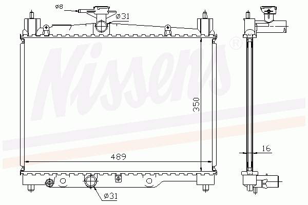 FP 70 A532-AV FPS radiador de esfriamento de motor