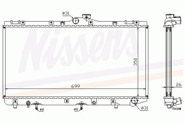 1026370SX Stellox radiador de esfriamento de motor