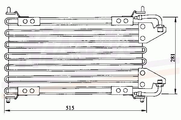 95636459 Peugeot/Citroen radiador de aparelho de ar condicionado