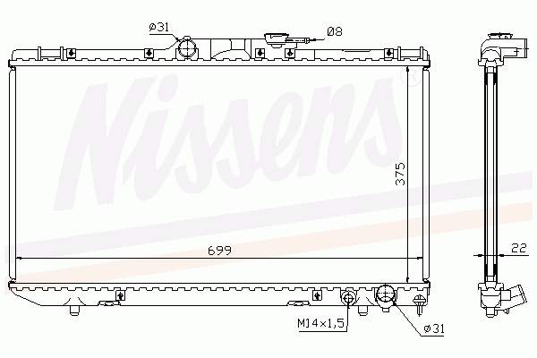 Радиатор 64804A Nissens