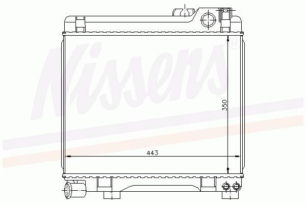 17111176181 BMW radiador de esfriamento de motor