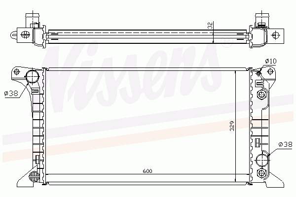 6176831 Ford radiador de esfriamento de motor