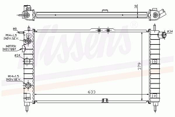 Радиатор 61652A Nissens