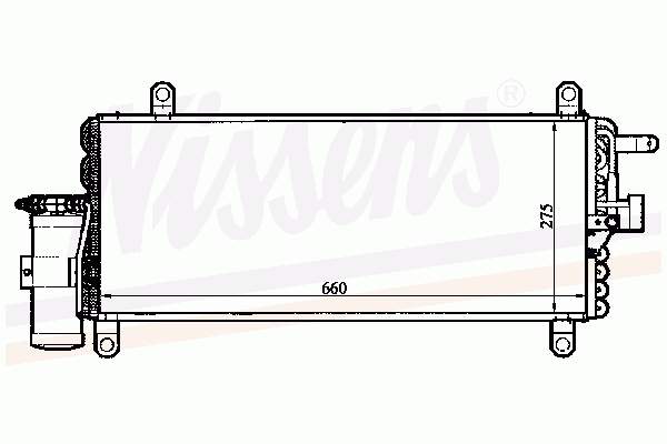 94280 Nissens radiador de aparelho de ar condicionado