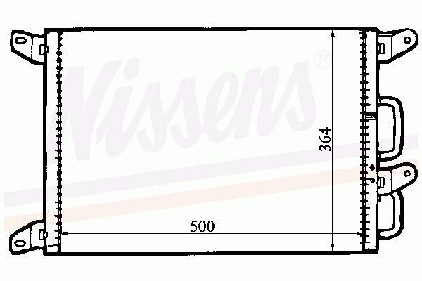 94220 Nissens radiador de aparelho de ar condicionado