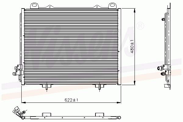 FP46K106 FPS radiador de aparelho de ar condicionado