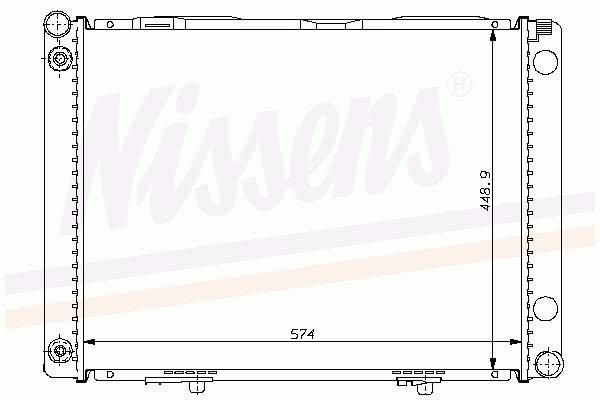 62766A Nissens radiador de esfriamento de motor