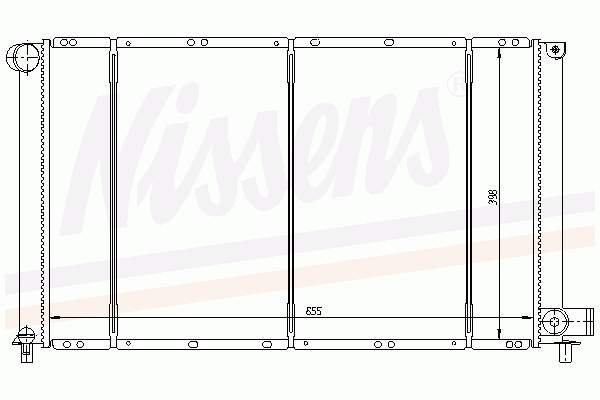 K04682495 Fiat/Alfa/Lancia radiador de esfriamento de motor