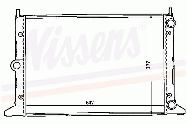 63991 Nissens radiador de esfriamento de motor