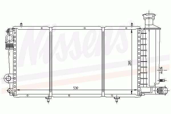 Radiador de esfriamento de motor 61353 Nissens