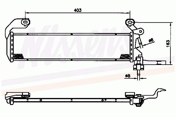 A2025006903 Mercedes radiador de esfriamento de motor