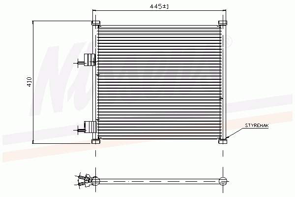 94302 Nissens radiador de aparelho de ar condicionado