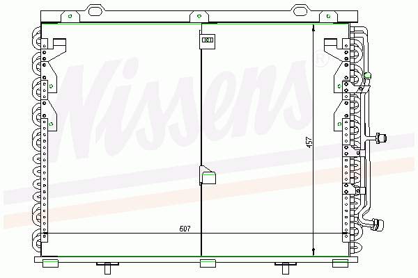 Radiador de aparelho de ar condicionado para Mercedes S (C140)