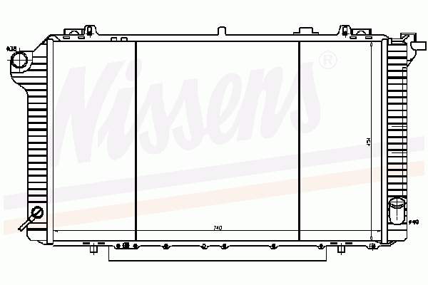 21400G9800 Nissan radiador de esfriamento de motor