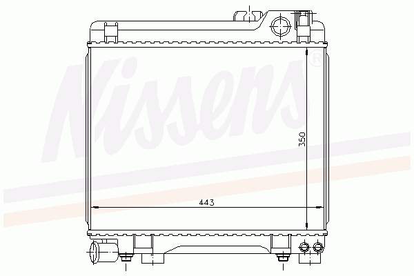 Radiador de esfriamento de motor para BMW 3 (E21)