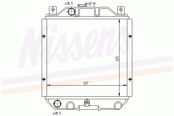 1770082622 Suzuki radiador de esfriamento de motor