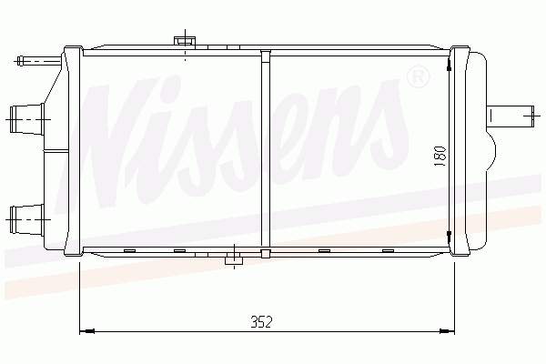 443121251B VAG radiador de esfriamento de motor adicional