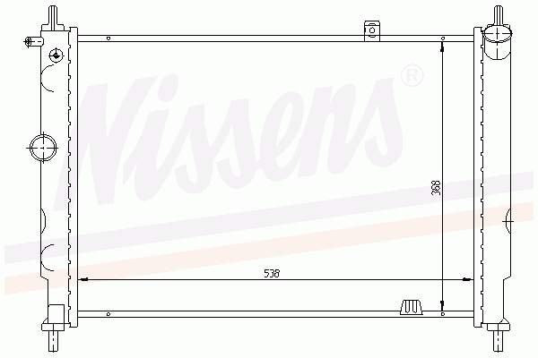 63059A Nissens radiador de esfriamento de motor