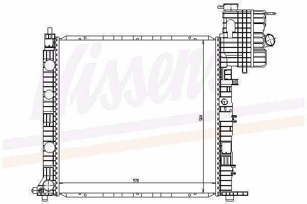 Радиатор 62677 Nissens